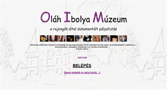 Desktop Screenshot of olahibolyamuzeum.oiro.hu