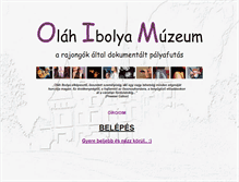 Tablet Screenshot of olahibolyamuzeum.oiro.hu